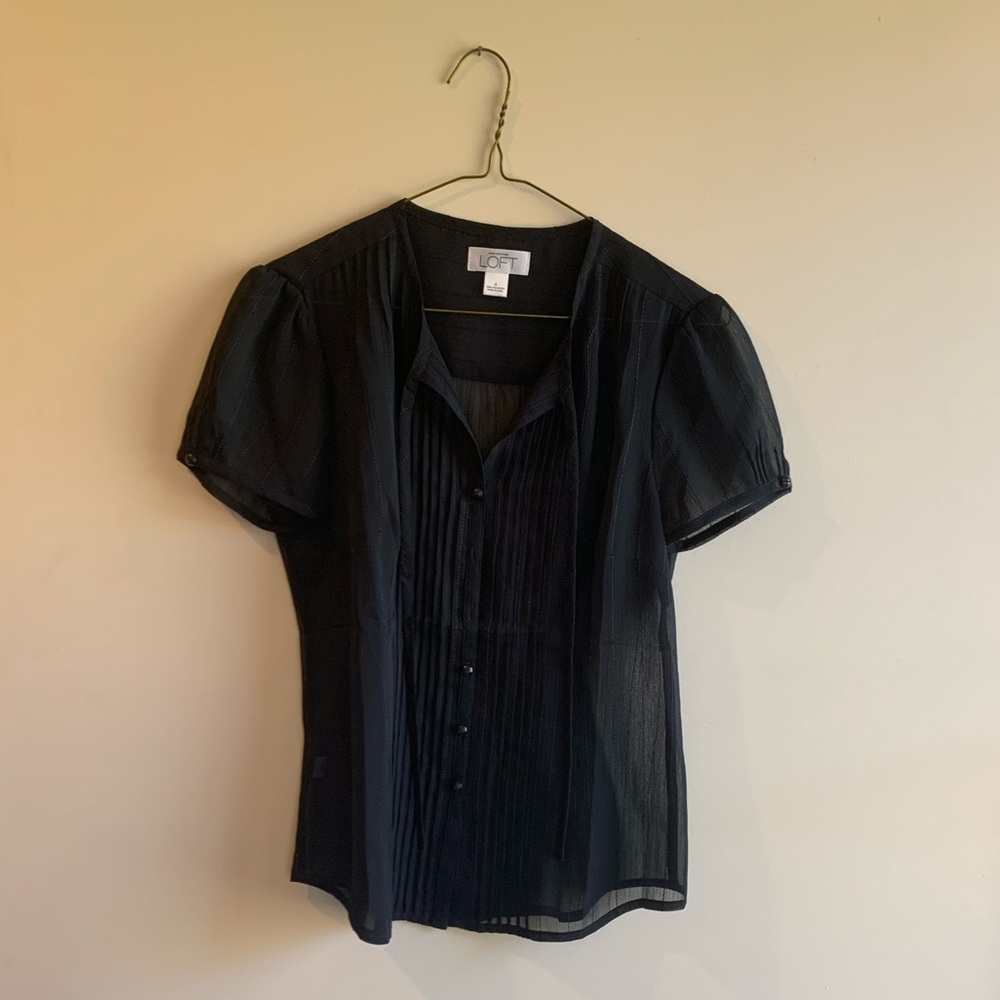 Sheer Black Blouse